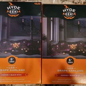 Hyde and Eek! 6' purple LED Drape Garland